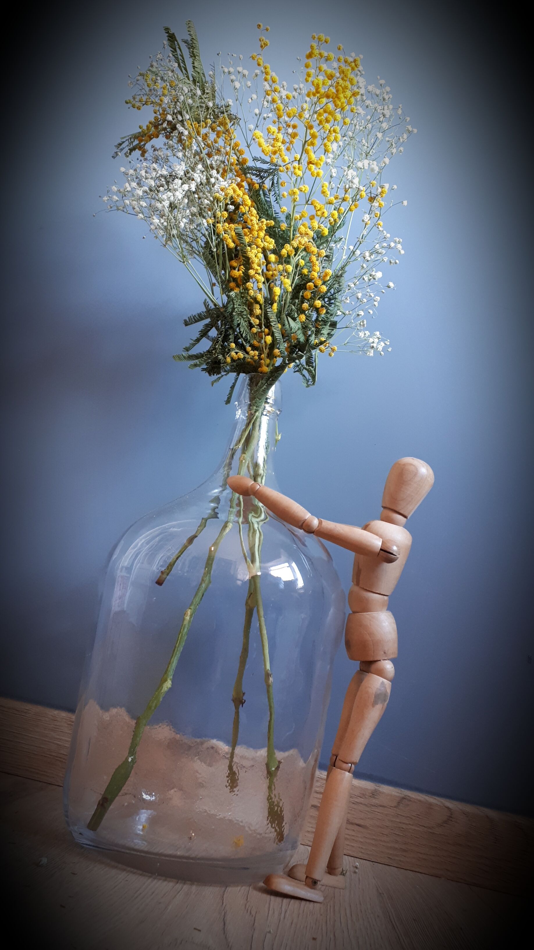 Demijohn 5L transparent straight