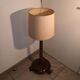 Charles Dudouyt Lamp Solid Oak Brutalist 1940 - H110cm - Superb Condition