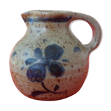 Sandstone pitcher signed Yvonne Seyve & Josiane chaudet