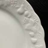 12 White Limoges porcelain dessert plates - Philippe Deshoulieres