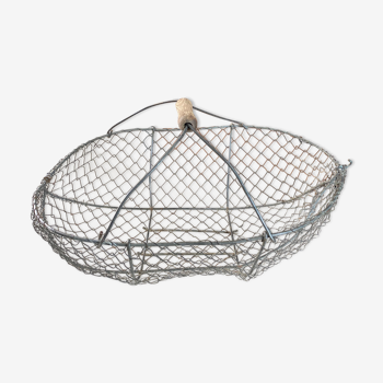 Old mesh metal basket