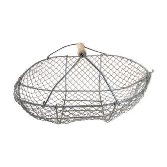 Old mesh metal basket