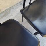 Set of 4 chairs Design Italy signed Cattelan 1980 vintage