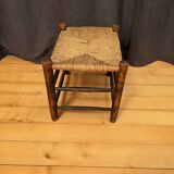 Tabouret recouvert de jonc, Hollande, années 1960