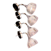 Kartell four metal crystal wall lamps
