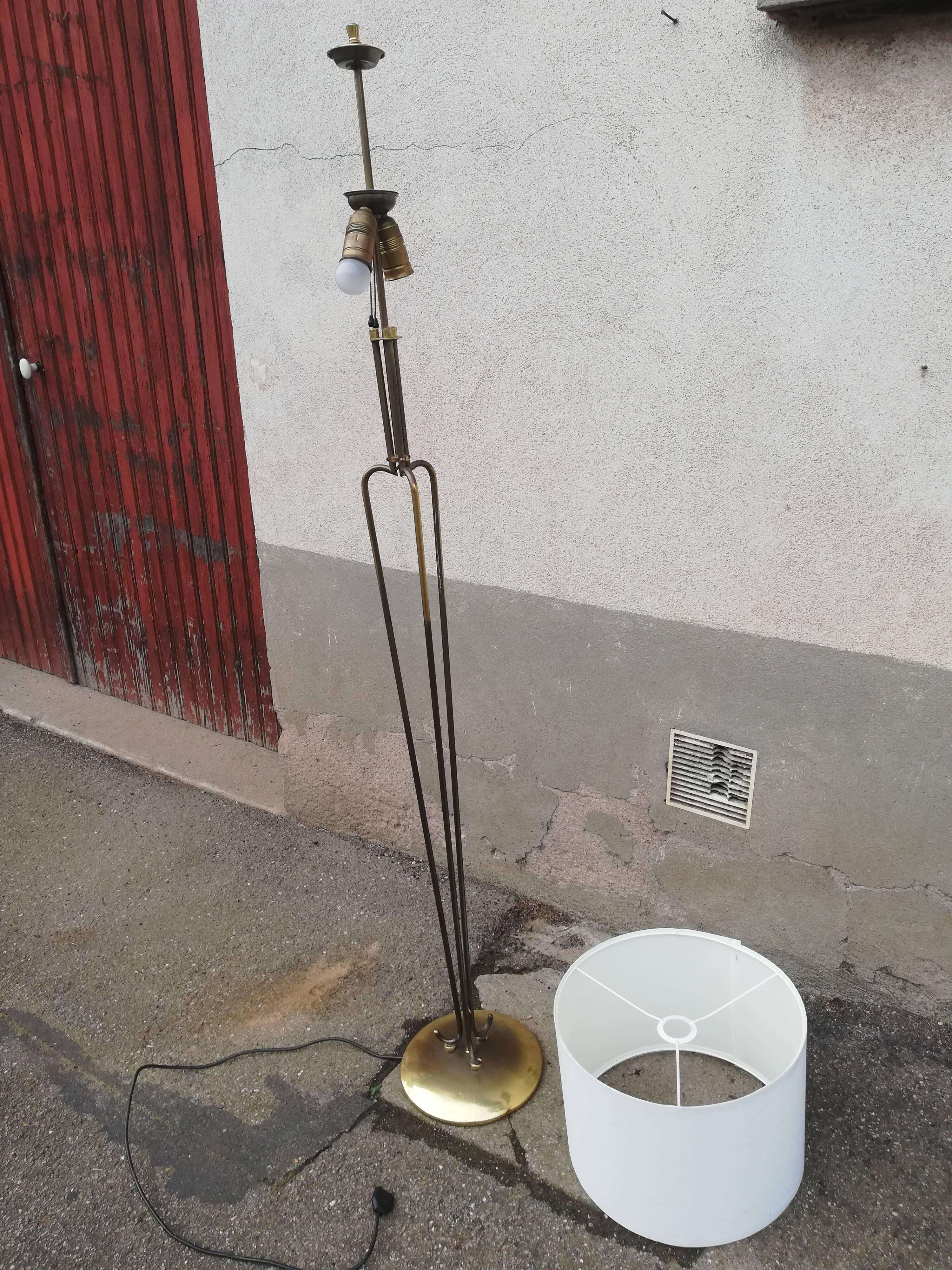 Vintage brass floor lamp