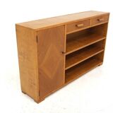 Scandinavian elm bookcase, Swedish modern, Sweden, 1940