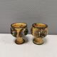 Two beautiful ceramic candle holders by Jette Hellerøe Denmark 1970-80s.