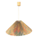 Vintage pleated floral pendant light – 70s