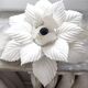 2 appliques fleur métal