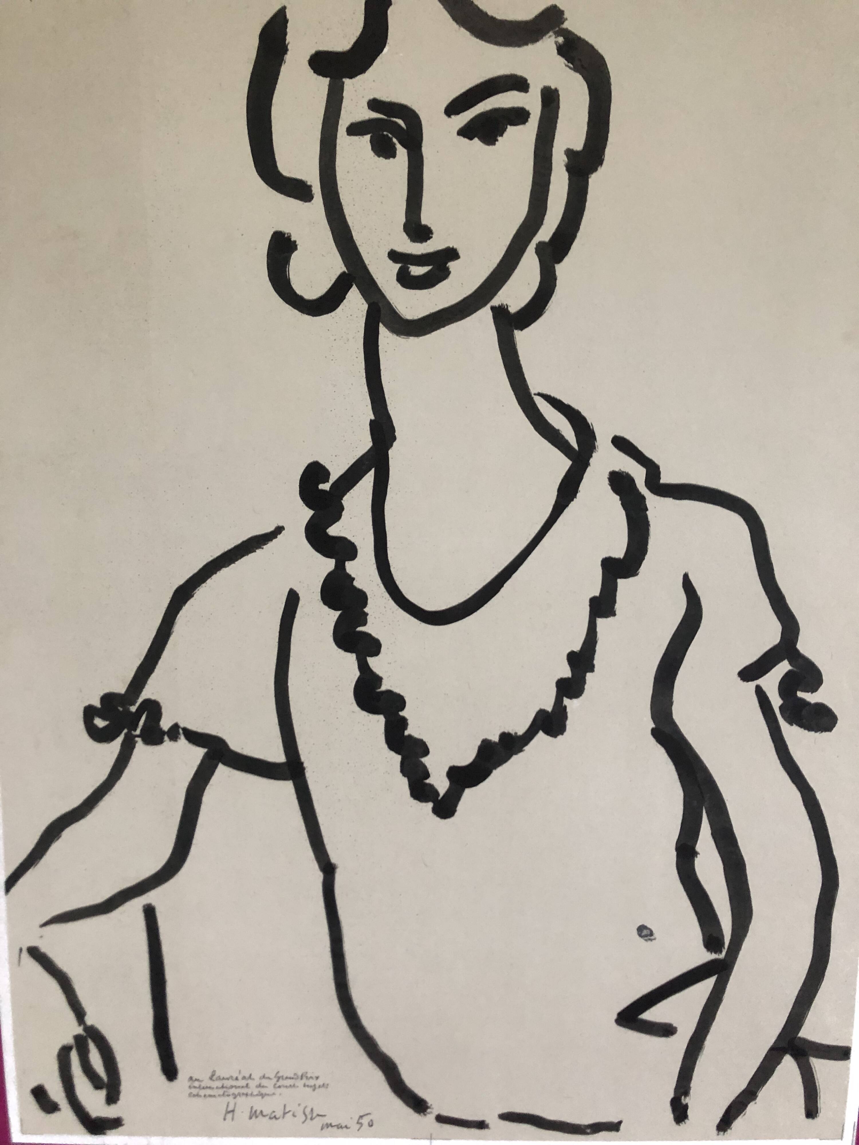 Poster Matisse Galerie Berggruen Paris 1983