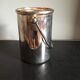 Vintage silver-coloured metal ice bucket