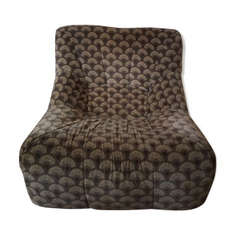 Steiner armchair 70s in bultex foam