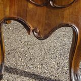 Coffin-style chest of drawers in walnut