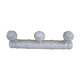 Coat hanger 3 white wooden pads