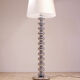 Floor lamp in metal & chromed glass balls 1970