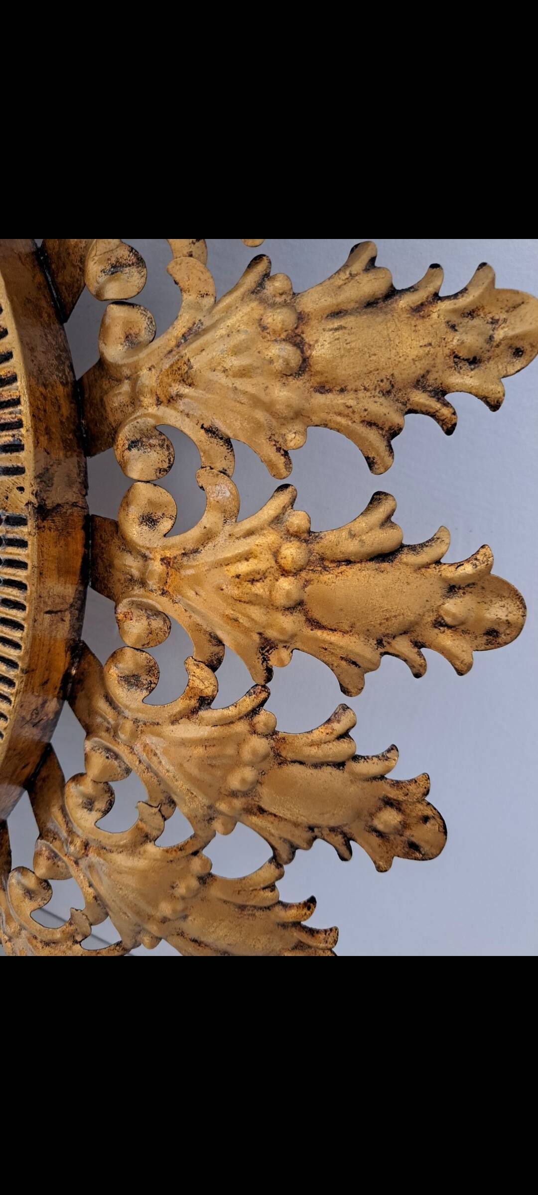 Metal sun mirror