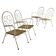Quatre chaises de jardin des années 1960
