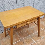 Vintage light wood school desk – Baumann model, 1950s-1960s
