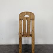 Série de 4 chaises style chalet en pin années 80