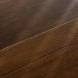 Vintage Oak Nesting Tables (Set of 3) – Rustic Modernist Side Tables, 1970s