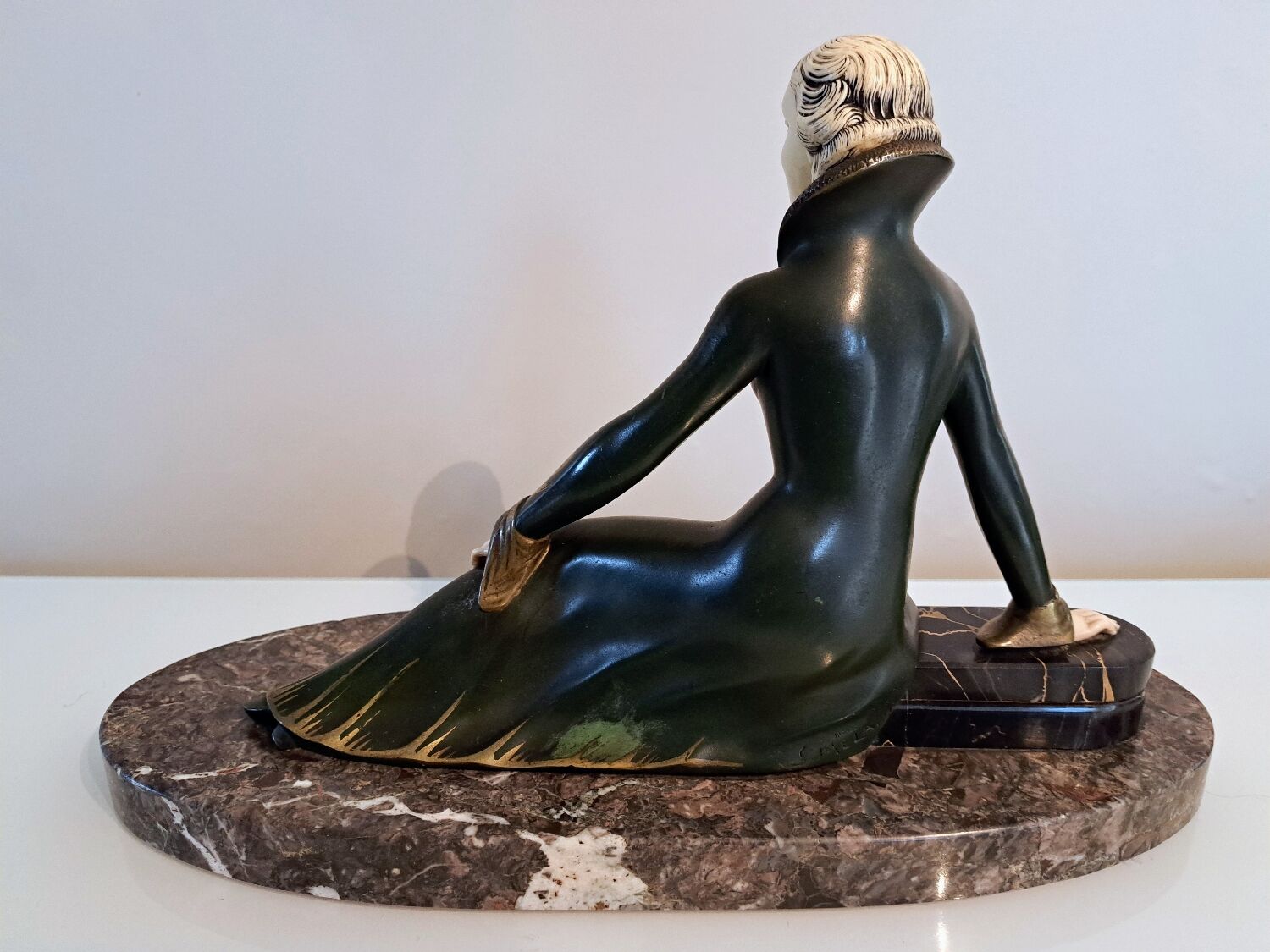 Sculpture chryselephantine signée Melani