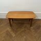 Table basse en chêne massif, travail français, années 1960