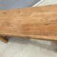 Farmhouse coffee table raw oak natural shade