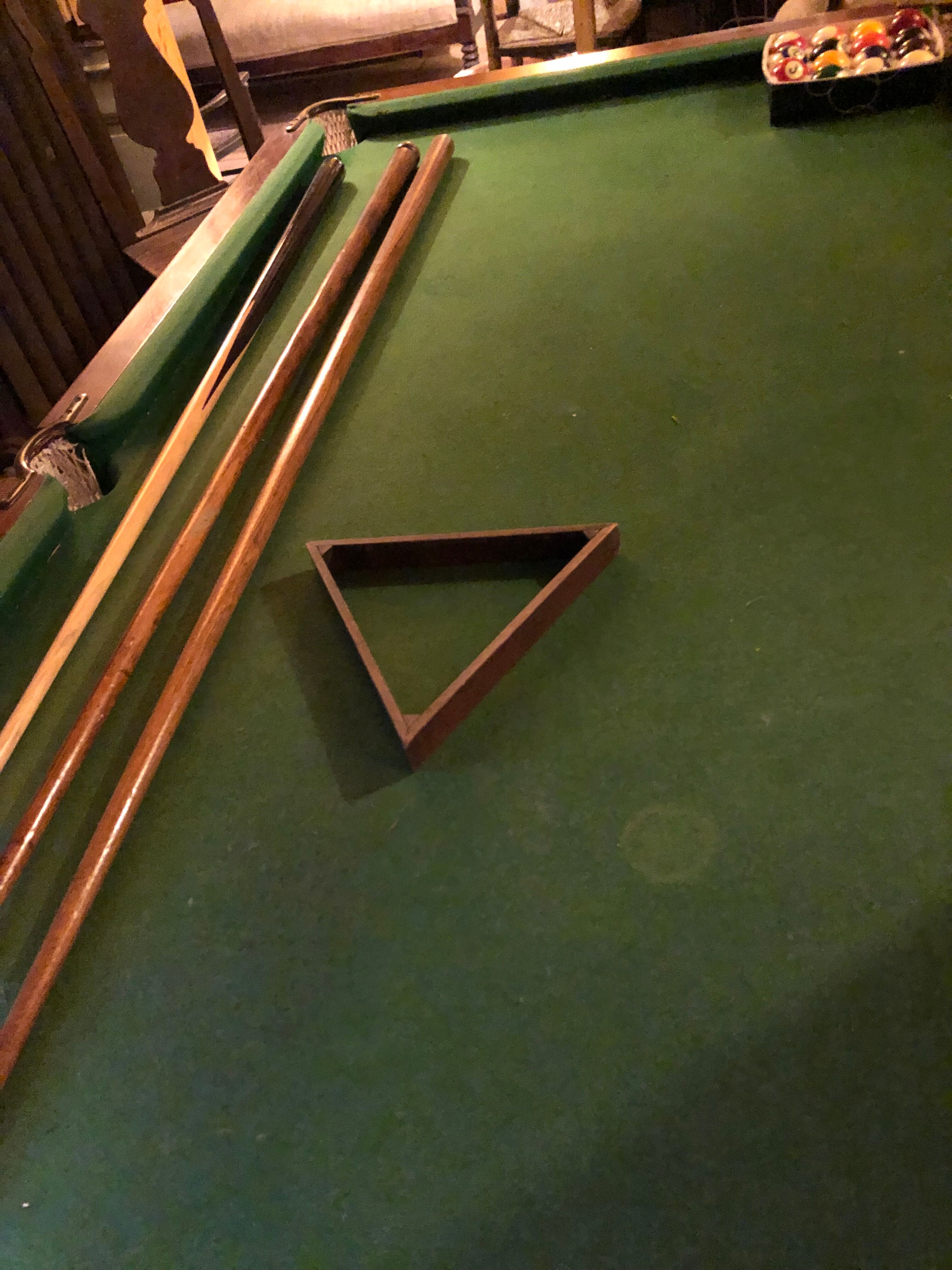 Billard signé EJ Riley vers 1910