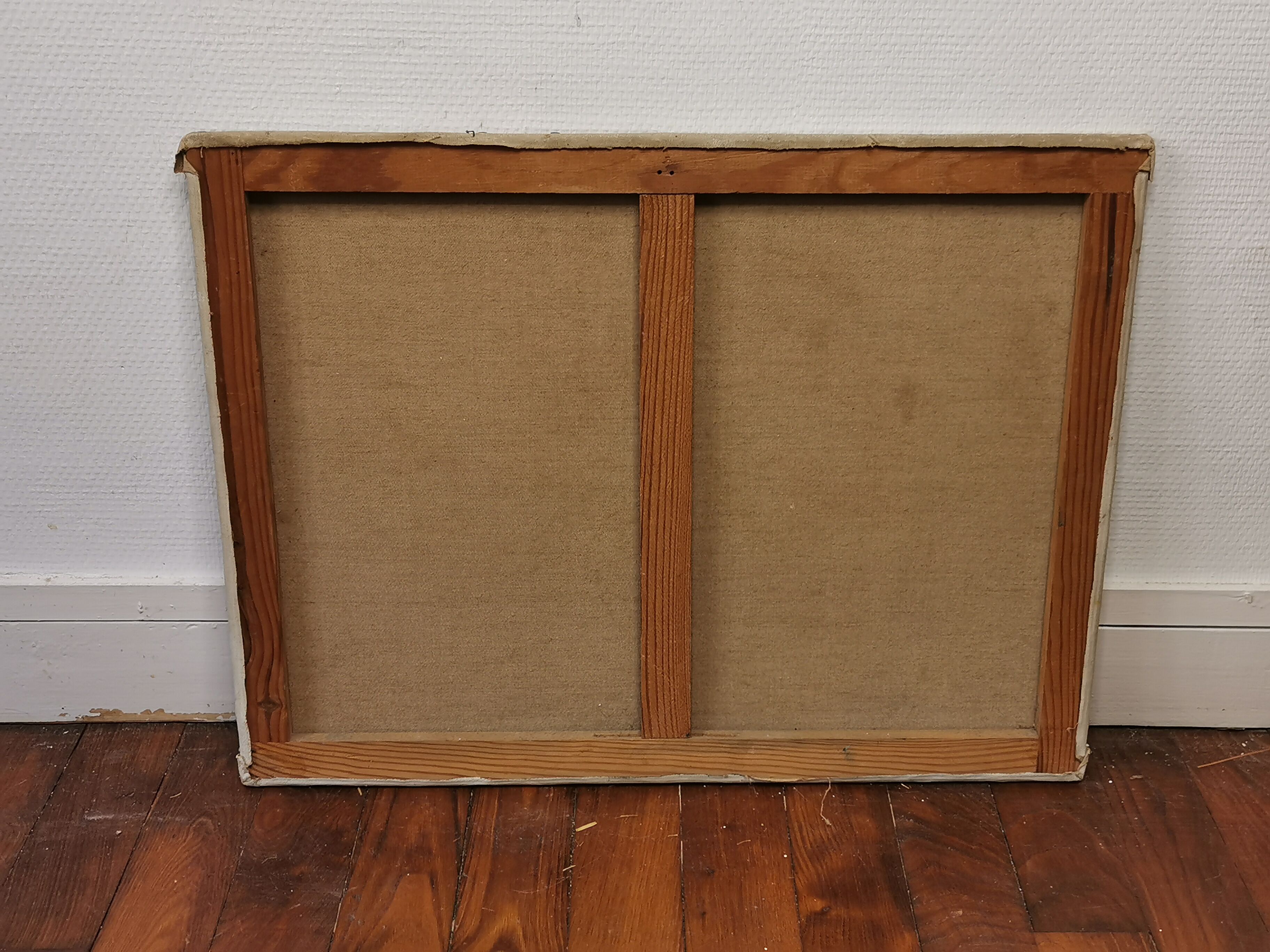 Ancient oil painting on canvas bouquet of flowers