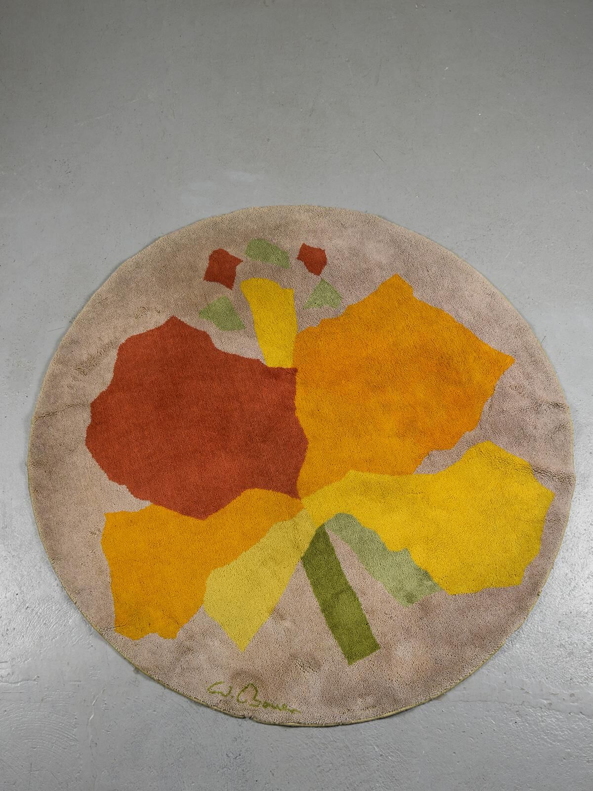 Wool rugs from the 60s by artist Wolf Bauer