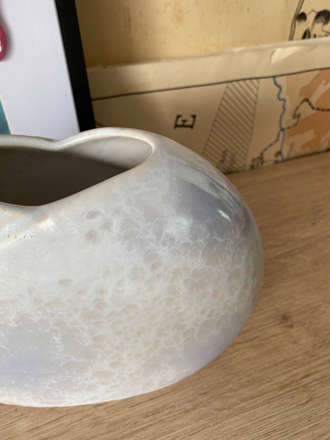West Germany iridescent vase