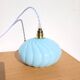 Lampe baladeuse vintage en opaline bleue