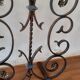 Wrought iron chimney grid