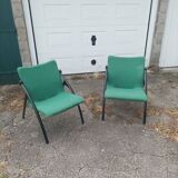 Paire de chauffeuses vintage design
