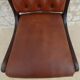 Chaise chic de style  Chesterfield Vintage à ossature bois et simili cuir