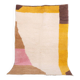 Tapis bérbere coloré Jaune, marron, rose, blanc, crème, 140cmx250cm