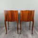 Pair of marquetry bedside tables, 20th century