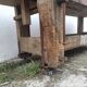 Old carpenter's workbench 2m40 in beech