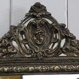 Miroir en laiton repoussé, style louis xiv, époque napoléon iii – xixe
