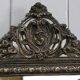 Mirror in repoussé brass, louis xiv style, napoleon iii era – xixth