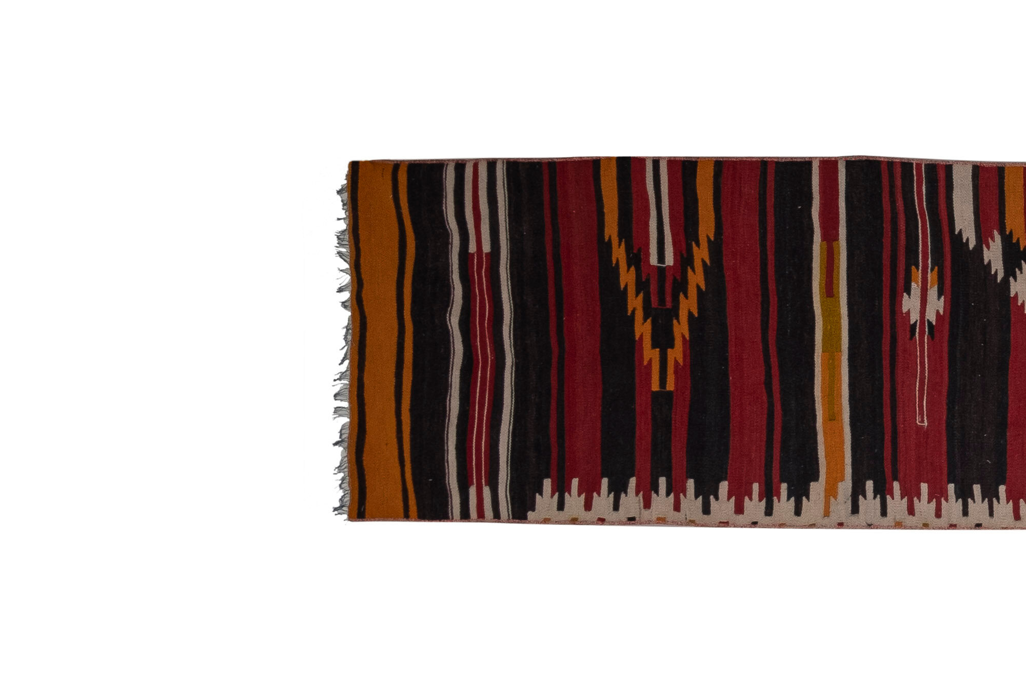 Turkish Long Kilim Runner Rug, 1970s 60 x 447 cm