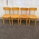 Set de 4 chaises bistrot vintage
