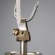 1970s Czech mid-century pendant lights, blown glass and chrome, rewired, pair