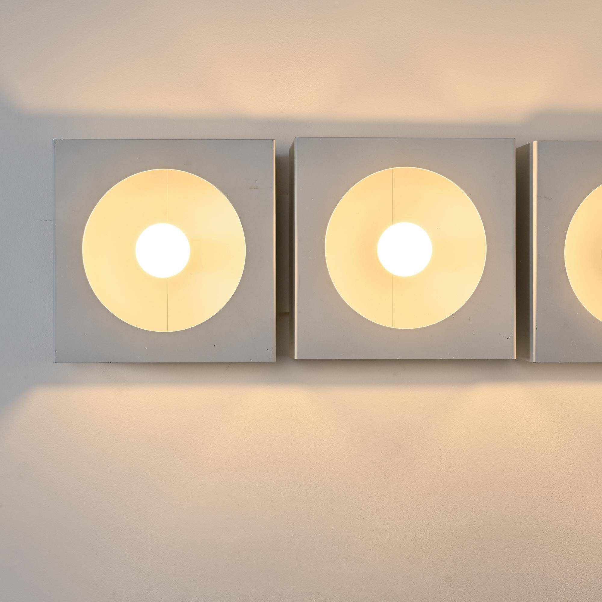 Set of 4 wall lights 2091 by Guy Bertrand for Disderot, circa 1965.