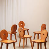 Series of 6 Scandinavian chairs