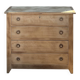 Commode vintage en bois massif brut