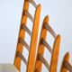 Suite of 6 vintage chairs 1960s