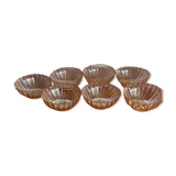 7 vintage cups, iridescent gondolo