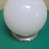 Large opaline globe ceiling light from the 50s/60s